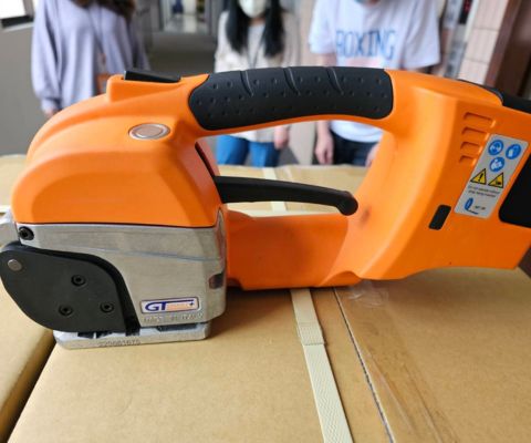 GT-smart手持電動打包機-電子零件紙箱棧板打包