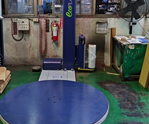 機械鏈條製造業汰舊換新案例:提升效率,選擇全新ROBOPAC ECOPLAT PLUS膠膜機