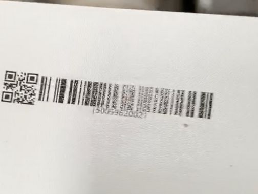 壓電式噴印機防火木材亮面噴碼(搭配UV固化燈)範例影片